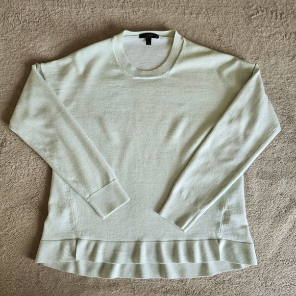 J. Crew light green merino wool cotton blend lightweight sweater size small - Picture 5 of 14